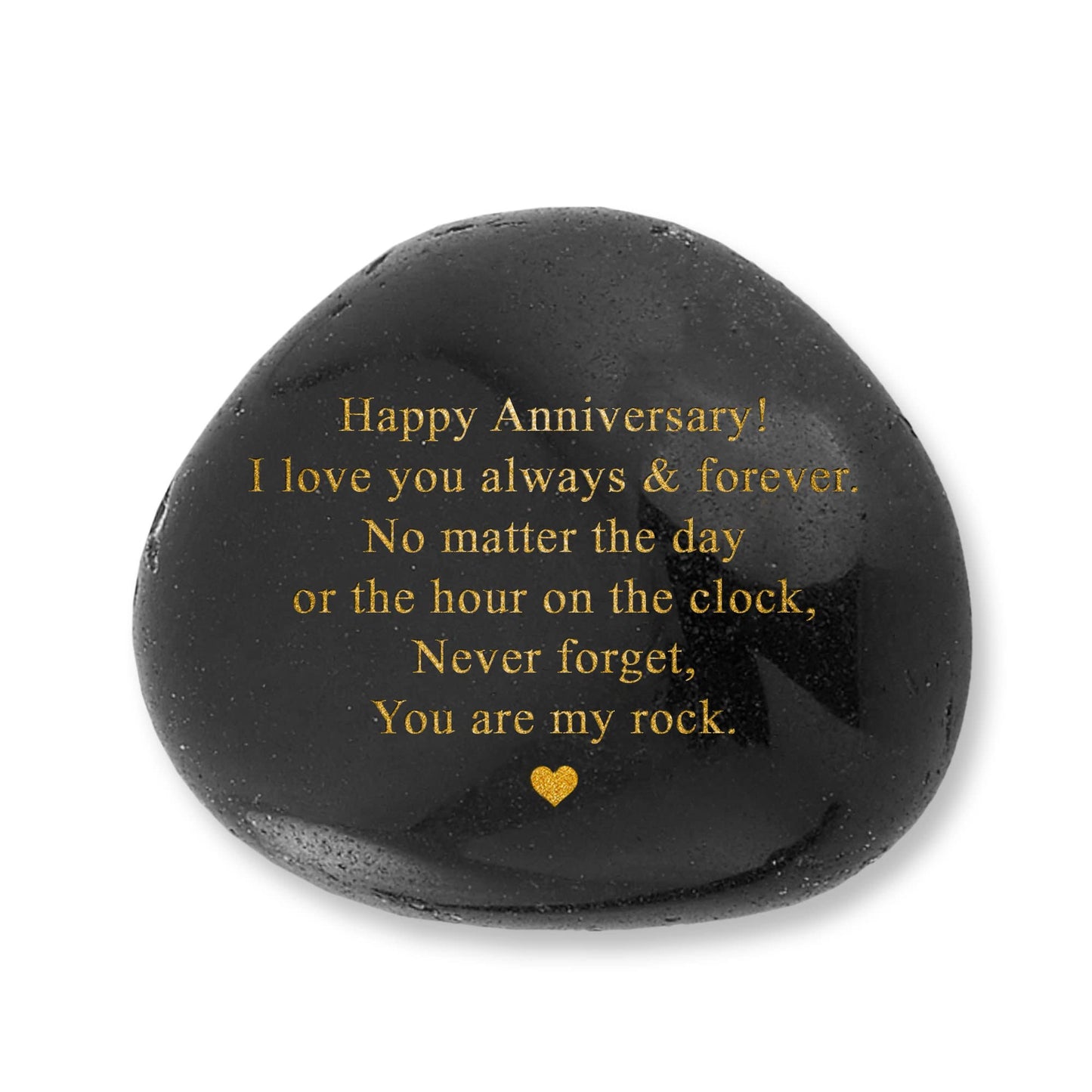 VELENTI Happy Anniversary Rock - Heartwarming You Are My Rock Wedding Anniversary Presents, Inspiring Anniversary Keepsake for Her, Anniversary